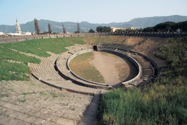 Italia, Región de Campania, Pompeya, anfiteatro