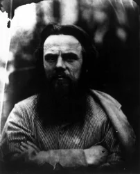 Fotografía de Holman Hunt de frente, mayo 1864