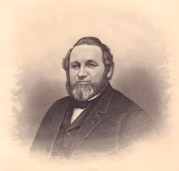Retrato de Abel Minard, grabado por F E Jones