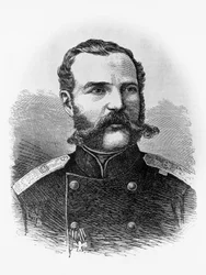 Retrato de Alejandro II Romanov, Zar de Rusia, grabado