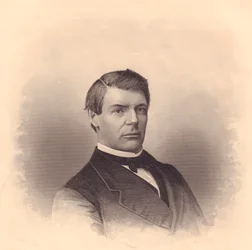 Retrato del obispo metodista estadounidense John Morgan Walden (1831-1914), grabado por FE Jones