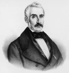 Retrato del Conde Giovanni Baldasseroni, político italiano y último Primer Ministro de Toscana, grabado
