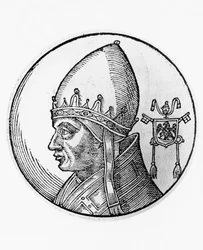 Retrato de Gregorio IX (Ugolino dei Conti di Segni, circa 1170-1241)