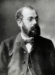 Retrato de Heinrich Hermann Robert Koch (1843-1910), médico y bacteriólogo alemán, Premio Nobel de Medicina en 1905, fotografía