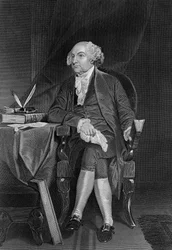 Retrato de John Adams (1735-1826), político estadounidense, 2º Presidente de los Estados Unidos de 1797 a 1801, y primer Vicepresidente de 1789 a 1797, grabado