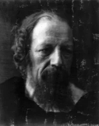Retrato del poeta Alfred Lord Tennyson
