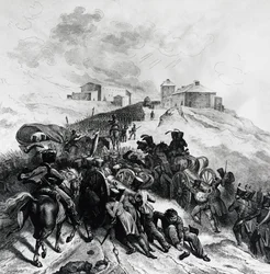 El ejército francés cruzando la Sierra de Guadarrama, 22-24 de diciembre