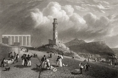 Monumento a Nelson, Calton Hill, Edimburgo, de 