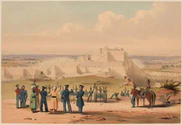 El asalto a Ghuznee. Comandante en Jefe y Estado Mayor, 23 de julio de 1839