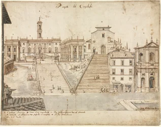 Dieciocho vistas de Roma: El Campidoglio, 1665