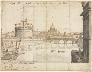 Dieciocho Vistas de Roma: El Castel SantAngelo, 1665