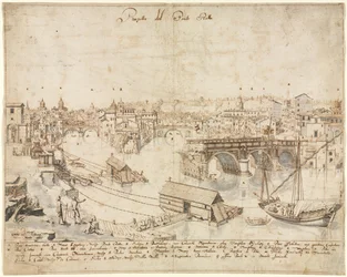 Dieciocho Vistas de Roma: El Ponte Rotto, 1665