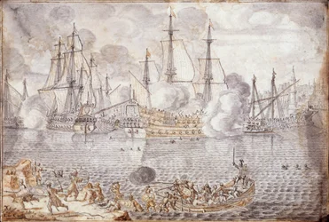 Batalla naval (grabado)