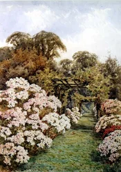 Un camino de jardín