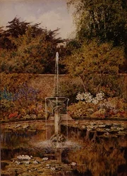 Un viejo jardín acuático