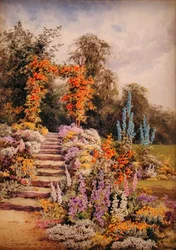 Jardín con Escaleras
