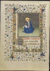 Hoja de un Libro de Horas: San Mateo, c. 1415-20