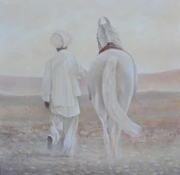 Rabari y caballo blanco