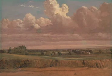 Paisaje con campo de trigo