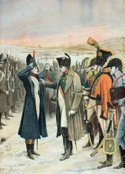 Napoleón condecora a Marie Jeanne Schellinck en 1808