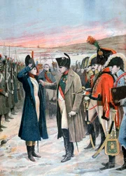 Napoleón presentando a la oficial femenina Marie Schellinck con la Legión de Honor, 1808 1894