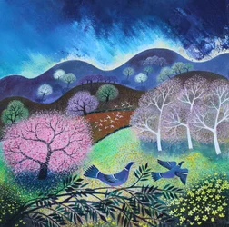 Árbol rosa, 2024 (acrílicos sobre lino)