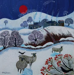 Snowy Times, 2025 (acrílicos sobre lino)