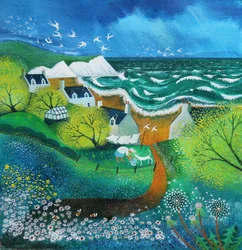 Stormy Washday, 2021 (acrílicos sobre lino)