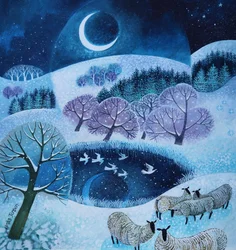 Wintery Hills, 2025 (acrílicos sobre lino)