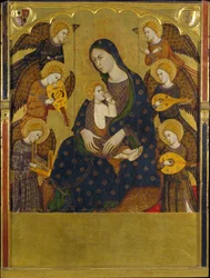 Virgen amamantando al Niño