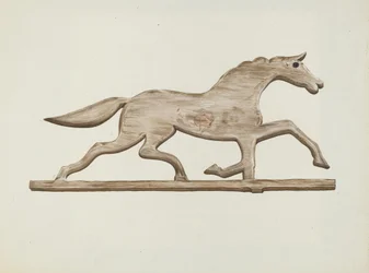 Veleta de caballo, c. 1938