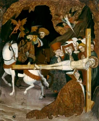 Crucifixión de San Andrés Apóstol. Pintura de Lluis Borrassa (1360-1425)