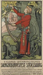 Festival de cantantes de Saengerbundesfest, Estrasburgo, 1905