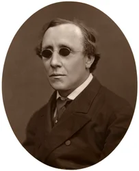 Henry Fawcett, MP, Profesor de Economía Política en la Universidad de Cambridge, 1876