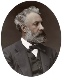 Jules Verne, novelista francés, 1877