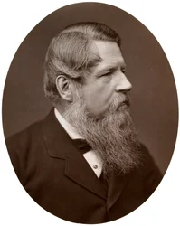 El Honorable Sir Stafford Henry Northcote, Bart, MP, Canciller del Exchequer, 1877