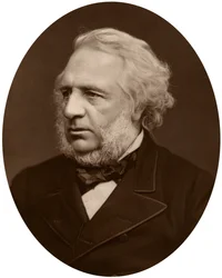 Sir Charles Reed, presidente de la Junta Escolar de Londres, 1880