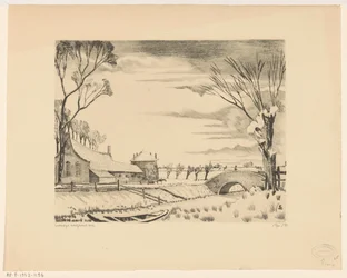 Granja en un paisaje invernal
Hiver en Hollande III (título original)