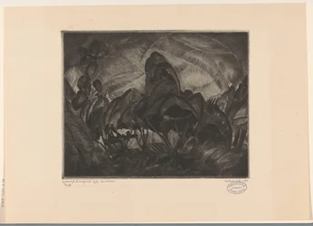 paisaje montañoso con árboles Les Arbres (título original del objeto)