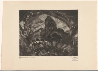 paisaje montañoso con árboles Les Arbres (título original del objeto)