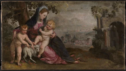 María con Jesús y Juan