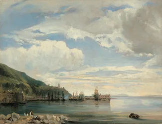 En la bahía de Nápoles, c.1830 (óleo sobre papel)