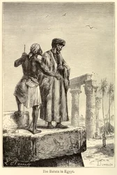 Ibn Battuta en Egipto, viajero medieval Muhammad Ibn Battuta visitando Egipto
