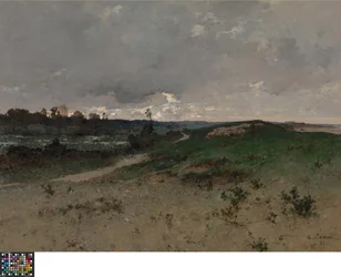 Paisaje cerca de Saint-Jean-le-Thomas (Normandía)