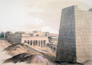 Templo de Edfu, Egipto, siglo XIX