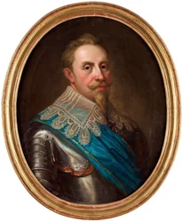 Retrato de Gustave II Adolf de Suecia (conocido como el Grande o el león del Norte