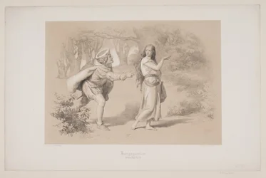 Kongsgården, pág. 69, ilustración para "Hjortens Flugt" de Christian Winther