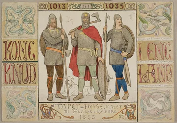 «Friso de papel pintado, pintado para Fredriksborg en 1883»