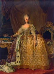 Retrato de Sophia Magdalen de Brandenburg-Kulmbach, 1700-1770, 1773-1776