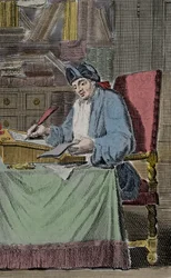 Retrato de Hércules Savinien Cyrano, llamado Cyrano de Bergerac, escritor francés